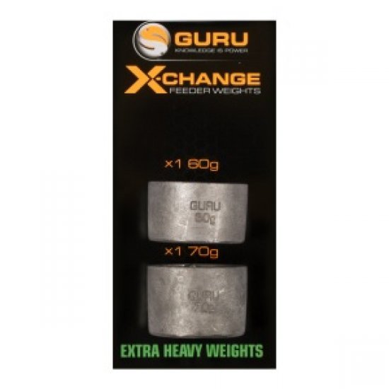 Guru Tackle X Change Feeder Weights Poids de rechange extra lourd