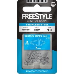 Spro FreeStyle RELOAD PRESSION CENTRALE INOX 3.5MM 10 PIÈCES