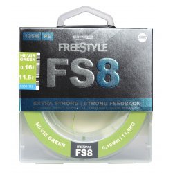 Spro FreeStyle FS8 TRESSE CHARTREUSE HAUTE VISIBILITÉ 0,16MM 125M