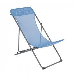 Bo-Camp Beach Chair Penco 3 positions Oxford Polyester Bleu