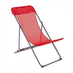 Bo-Camp Beach Chair Penco 3 positions Oxford Polyester Rouge