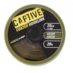 Avid Carp Captive Coated Hooklink Weedy Green 15lb