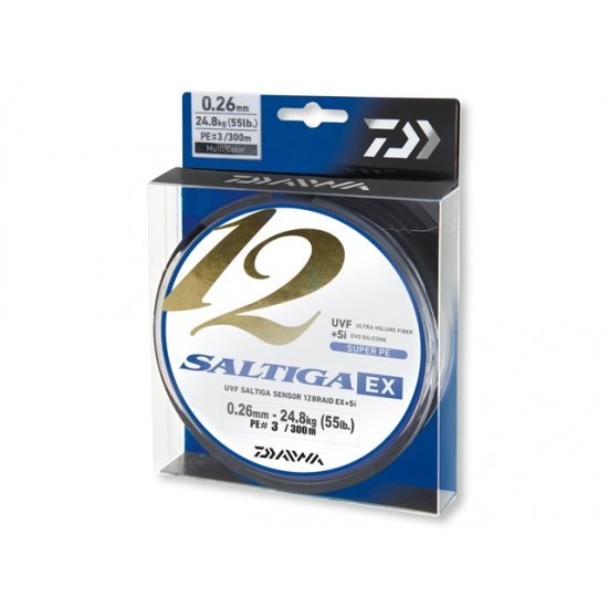 Daiwa Saltiga 12 Tresse EX+Si Multicolore 0.16mm 300m