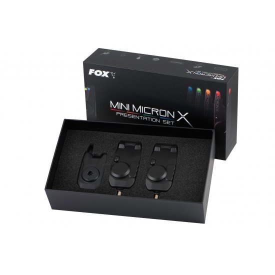 Ensemble de 2 cannes Fox Mini Micron X inc Hardcases