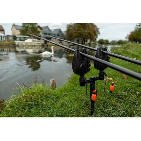 Ensemble de bâtons de banc en aluminium canne à pêche carpe canne à pêche  et barre à buzz pour 3 tiges