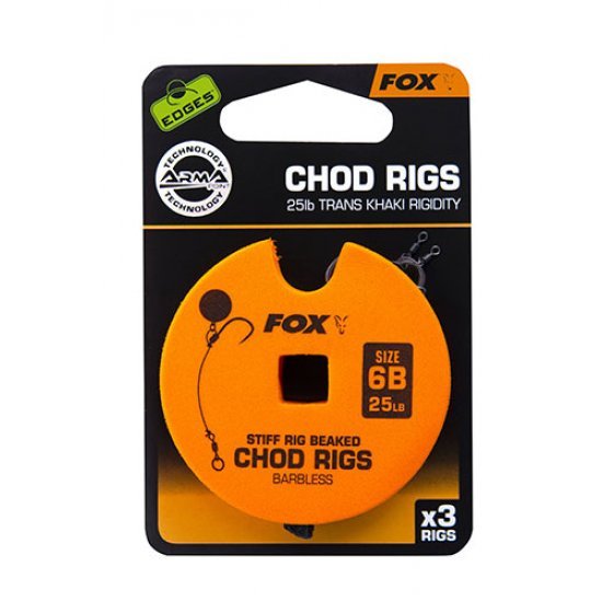 Fox Edges Chod Rigs Standard 25lb Taille 6