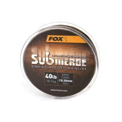 Fox Submerge Coulant Tressé Mainline Dark Camo 25lb 300m