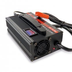 Chargeur Jarocells 12V30A IP22 avec Ampèremètre et Voltmètre et Anderson SB50 Orange