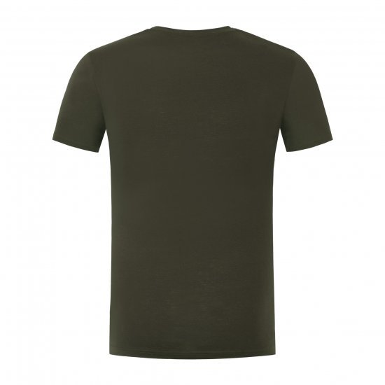T-shirt contour Korda olive foncé