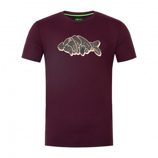 T-shirt Contour Korda Bordeaux