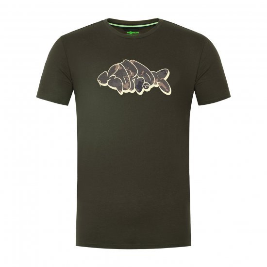 T-shirt contour Korda olive foncé