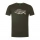 T-shirt contour Korda olive foncé