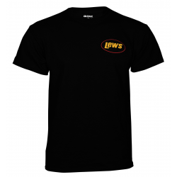 T-shirt noir à manches courtes Lews
