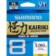 Shimano Kairiki 8 300m Gris Acier 0.100mm 6.5kg