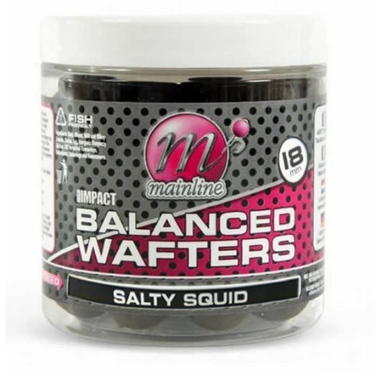 Mainline High Impact Balanced Wafters Salty Squid 15mm