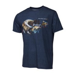 T-shirt Savage Gear Cannibal bleu