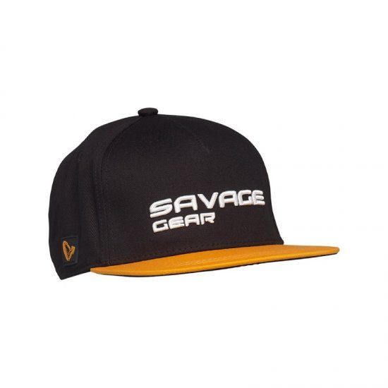 Casquette Savage Gear Flat Peak 3D Logo Noir