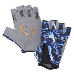 Savage Gear Marine Demi Gants Bleu Mer