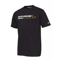T-shirt Savage Gear Signature Logo Encre noire
