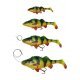 Savage Gear 4D Line Thru Perch Shad 20 cm 100 g Tigre de feu à évier lent