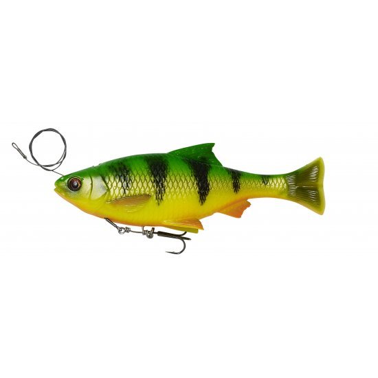 Savage Gear 4D Line Thru Pulse Tail Roach 18 cm 90 g Tigre de feu à évier lent