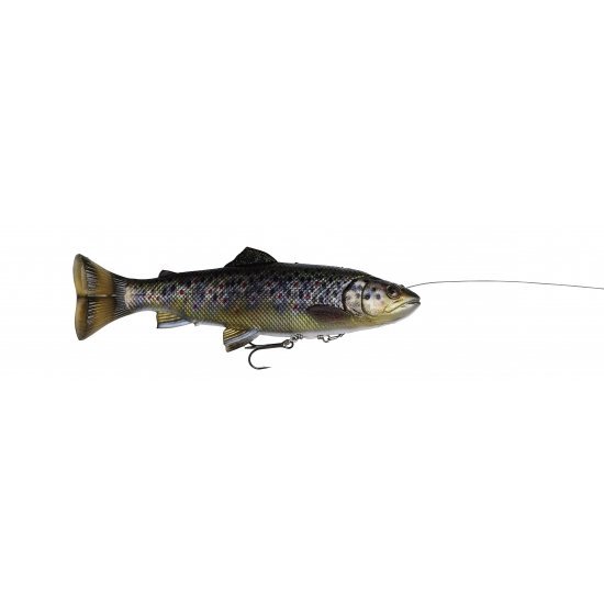 Savage Gear 4D Line Thru Pulse Tail Truite 16 cm 51 g Truite brune à évier lent