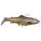 Savage Gear 4D Trout Rattle Shad 12,5 cm 35 g Moyen Évier Truite Brun Foncé