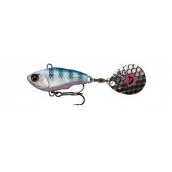 Savage Gear Fat Tail Spin 6.5cm 16g Coulant Bleu Argent Rose