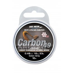 Savage Gear Carbon49 Steelwire 10m 0.48mm Enduit Gris