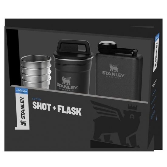 Stanley The Pre-Party Shotglass + Flask Set Noir Mat