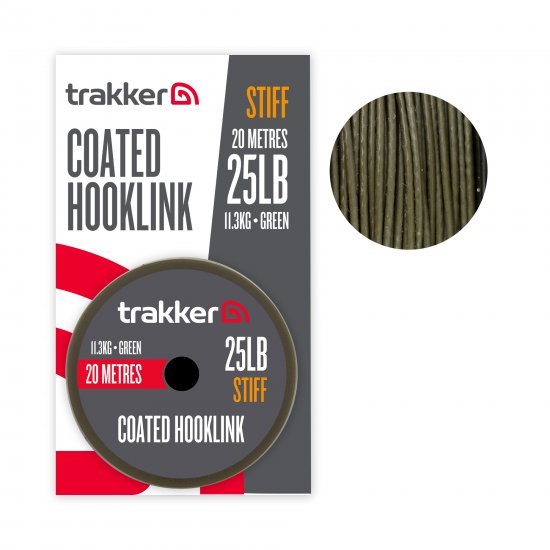 Trakker Stiff Coated Hooklink 25lb 20m