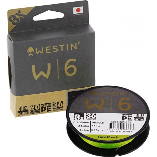Westin W6 8 Tresse Lime Poinçon 0,08mm 135m 3,7Kg