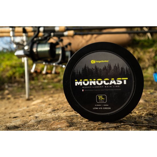 RidgeMonkey MonoCast Monofilament Ligne Principale 0.30mm 1000m