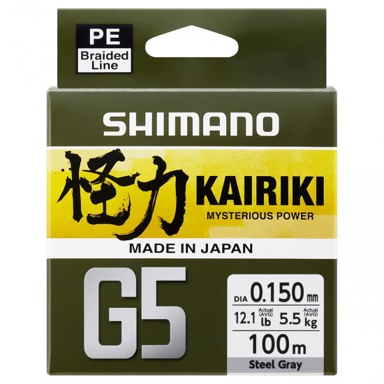 Shimano Kairiki G5 150m 0.20mm 9.9kg Acier Gris
