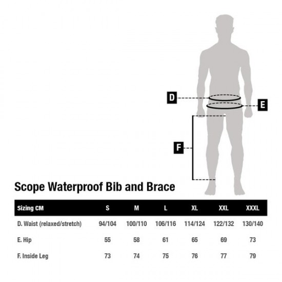 Nash Scope Waterproof Bib and Brace XL