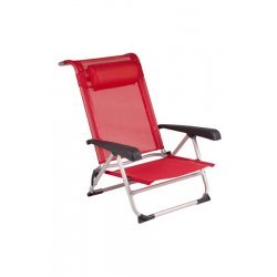 Chaise de plage Red Mountain Saint Tropez Rouge
