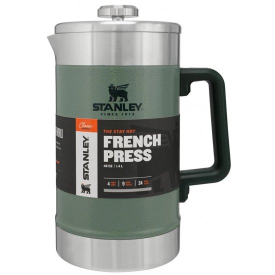 Stanley The Stay Hot French Press Hammertone Vert 1.4L