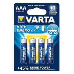 Varta Piles AAA Micro High Energy Alkaline 4 pcs