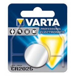 Pile bouton Varta CR 2025 Lithium professionnel 3 Volt