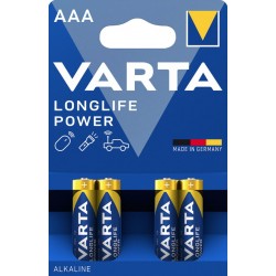 Varta 4903 AAA Longlife Power Blister alcalin 4 pièces