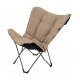 Bo-Camp Urban Outdoor collection Chaise Butterfly Grainger L Nika Beige