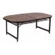 Bo-Camp Industrial collection Table Woodbine Oval Valise modèle 150x80cm