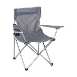 Bo-Camp Chaise Pliable Compact Gris