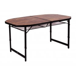 Bo-Camp Industrial collection Table Woodbine Oval Valise modèle 150x80cm