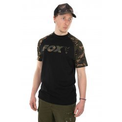 T-Shirt Fox Raglan Noir Camo