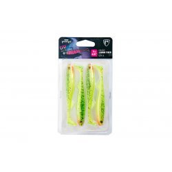 Fox Rage Slick Shad Ultra UV Lemon Tiger 11cm 4 pièces