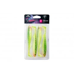 Fox Rage Slick Shad Ultra UV Lemon Tiger 13cm 4 pièces