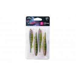 Fox Rage Slick Shad Ultra UV Épinoche 11cm 4 Pièces