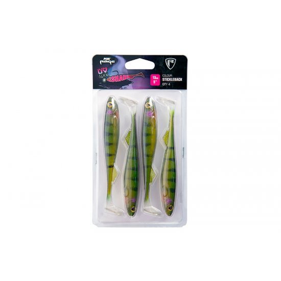 Fox Rage Slick Shad Ultra UV Épinoche 13cm 4 Pièces