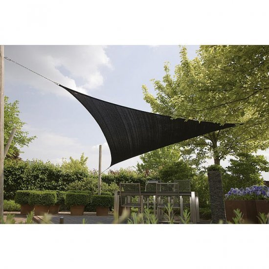 Bo-Camp Voile dombrage Triangulaire 3,6x3,6x3,6 Meter Anthracite